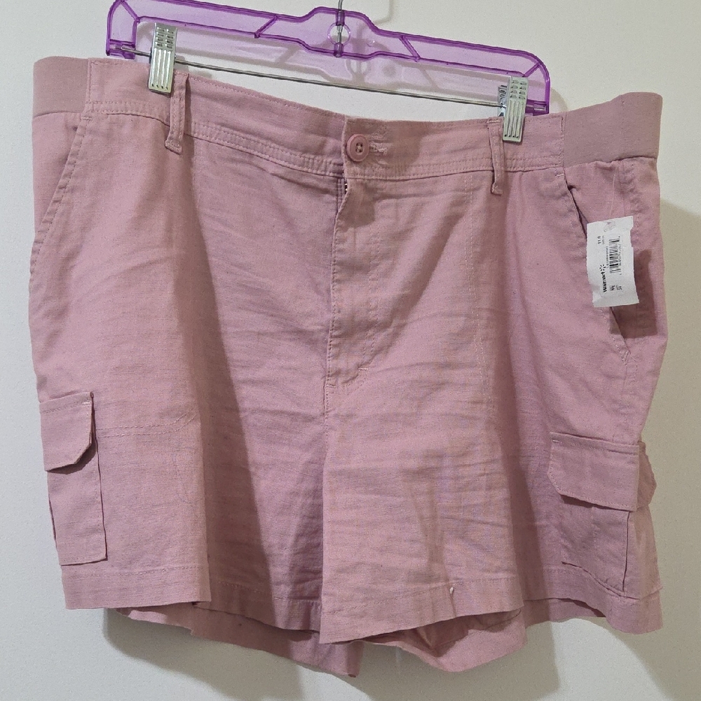 Lee ladies pink Cargo Shorts size 20 NWT